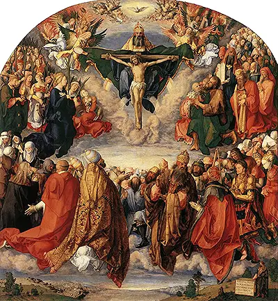 All Saints (Adoration of the Trinity) Albrecht Durer